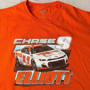 Chase Elliott NASCAR Racing Shirt Men’s 4XL Hooters Back Hit Orange Y2K 2000s